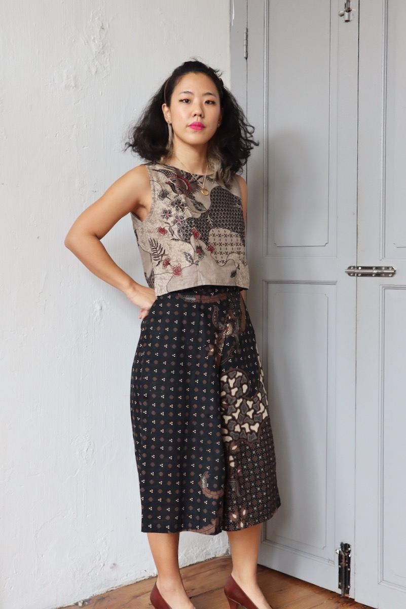 Moonstone Culottes and Red mimosa top