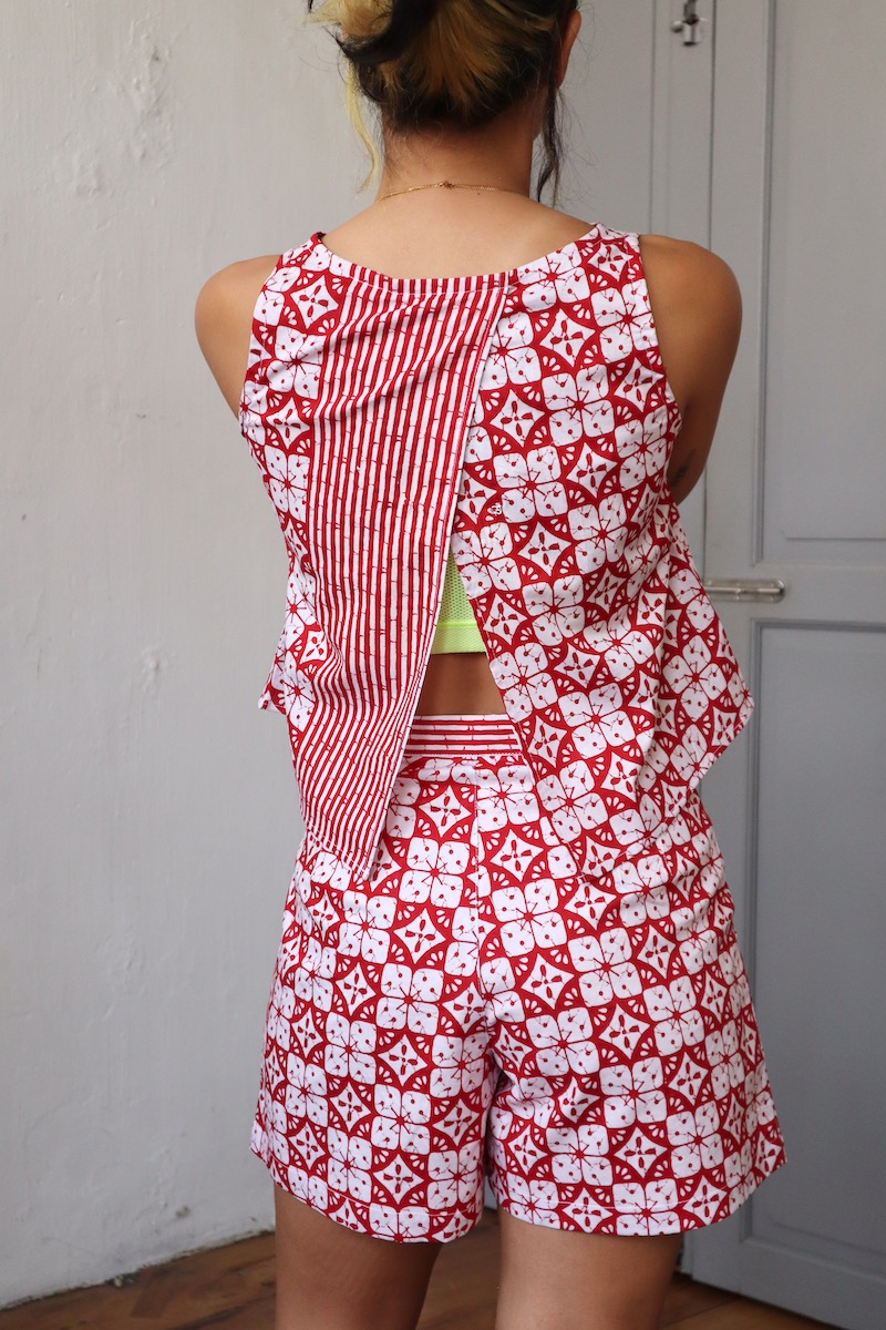 la vie en reddd batik top