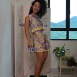 Batik blouse and shorts