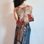 Pocahontas batik top with an open back