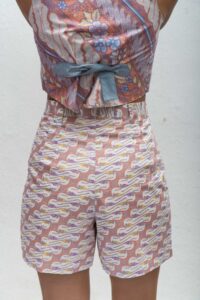 Pastel & Cream | Pleated Shorts